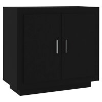 vidaXL Sideboard Schwarz 80x40x75 cm Holzwerkstoff