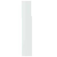 vidaXL Bett-Kopfteil mit Ablagen Hochglanz-Weiß 100x19x103,5 cm