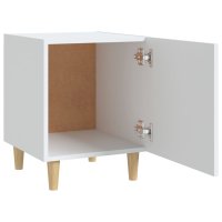 vidaXL Nachttisch Weiß Holzwerkstoff