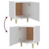 vidaXL Nachttisch Weiß Holzwerkstoff