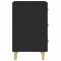 vidaXL Nachttisch Schwarz 40x40x66 cm Holzwerkstoff