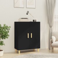 vidaXL Sideboard Schwarz 70x34x90 cm Holzwerkstoff