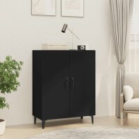 vidaXL Sideboard Schwarz 70x34x90 cm Holzwerkstoff