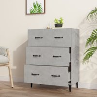vidaXL Sideboard Betongrau 69,5x34x90 cm Holzwerkstoff