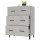 vidaXL Sideboard Betongrau 69,5x34x90 cm Holzwerkstoff