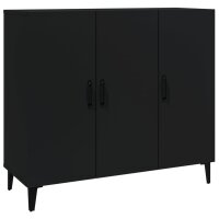 vidaXL Sideboard Schwarz 90x34x80 cm Holzwerkstoff