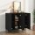 vidaXL Sideboard Schwarz 90x34x80 cm Holzwerkstoff