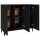 vidaXL Sideboard Schwarz 90x34x80 cm Holzwerkstoff