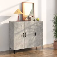 vidaXL Sideboard Betongrau 90x34x80 cm Holzwerkstoff