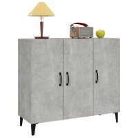 vidaXL Sideboard Betongrau 90x34x80 cm Holzwerkstoff