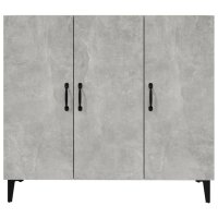 vidaXL Sideboard Betongrau 90x34x80 cm Holzwerkstoff