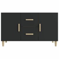 vidaXL Sideboard Schwarz 100x36x60 cm Holzwerkstoff