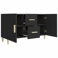 vidaXL Sideboard Schwarz 100x36x60 cm Holzwerkstoff