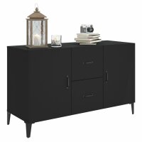 vidaXL Sideboard Schwarz 100x36x60 cm Holzwerkstoff