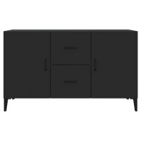 vidaXL Sideboard Schwarz 100x36x60 cm Holzwerkstoff