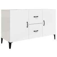 vidaXL Sideboard Hochglanz-Wei&szlig; 100x36x60 cm Holzwerkstoff