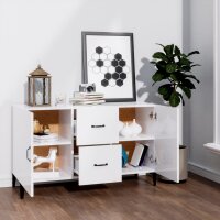 vidaXL Sideboard Hochglanz-Wei&szlig; 100x36x60 cm Holzwerkstoff