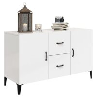 vidaXL Sideboard Hochglanz-Wei&szlig; 100x36x60 cm Holzwerkstoff