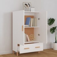 vidaXL Highboard Wei&szlig; 70x31x115 cm Holzwerkstoff