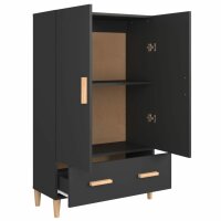 vidaXL Highboard Schwarz 70x31x115 cm Holzwerkstoff