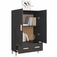 vidaXL Highboard Schwarz 70x31x115 cm Holzwerkstoff