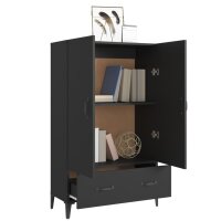 vidaXL Highboard Schwarz 70x31x115 cm Holzwerkstoff