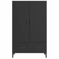 vidaXL Highboard Schwarz 70x31x115 cm Holzwerkstoff