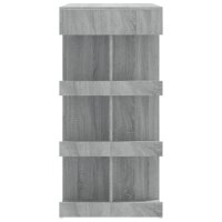 vidaXL Bartisch mit Regal Grau Sonoma 100x50x101,5 cm