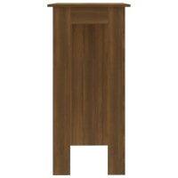 vidaXL Bartisch mit Regal Braun Eiche 102x50x103,5 cm Holzwerkstoff