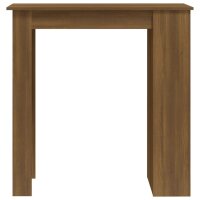 vidaXL Bartisch mit Regal Braun Eiche 102x50x103,5 cm Holzwerkstoff