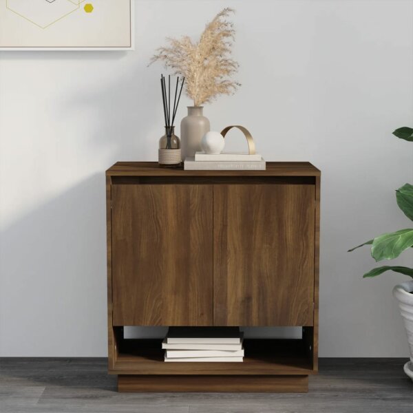 vidaXL Sideboard Braun Eichen-Optik 70x41x75 cm Holzwerkstoff