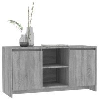 vidaXL TV-Schrank Grau Sonoma-Eiche 102x37,5x52,5 cm Holzwerkstoff