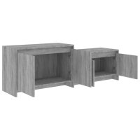 vidaXL TV-Schrank Sonoma-Eiche Grau 146,5x35x50 cm Holzwerkstoff