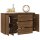 vidaXL Sideboard mit 3 Schubladen Braun Eiche 120x41x75 cm