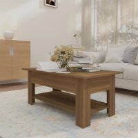 vidaXL Couchtisch Braun Eichen-Optik 102x55x42 cm Holzwerkstoff