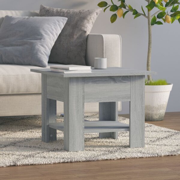 vidaXL Couchtisch Grau Sonoma 55x55x42 cm Holzwerkstoff