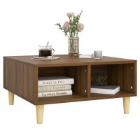 vidaXL Couchtisch Braun Eichen-Optik 60x60x30 cm Holzwerkstoff