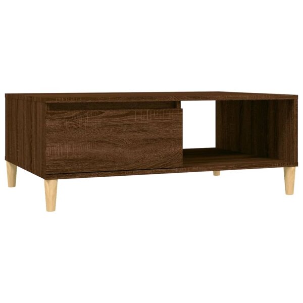 vidaXL Couchtisch Braun Eichen-Optik 90x60x35 cm Holzwerkstoff