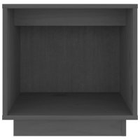 vidaXL Nachttisch Grau 40x30x40 cm Massivholz Kiefer