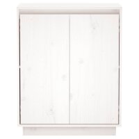 vidaXL Sideboard Weiß 60x34x75 cm Massivholz Kiefer