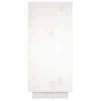 vidaXL Sideboard Weiß 60x34x75 cm Massivholz Kiefer