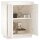 vidaXL Sideboard Weiß 60x34x75 cm Massivholz Kiefer