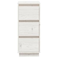 vidaXL Sideboard Weiß 32x34x75 cm Massivholz Kiefer