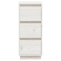 vidaXL Sideboards 2 Stk. Weiß 32x34x75 cm Massivholz Kiefer