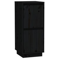 vidaXL Sideboard Schwarz 31,5x34x75 cm Massivholz Kiefer