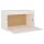 vidaXL Wandschrank Weiß 60x30x35 cm Massivholz Kiefer
