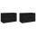 vidaXL Wandschränke 2 Stk. Schwarz 60x30x35 cm Massivholz Kiefer