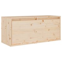 vidaXL Wandschrank 80x30x35 cm Massivholz Kiefer