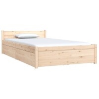 vidaXL Bett mit Schubladen 90x200 cm