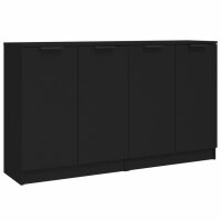 vidaXL Sideboards 2 Stk. Schwarz 60x30x70 cm Holzwerkstoff